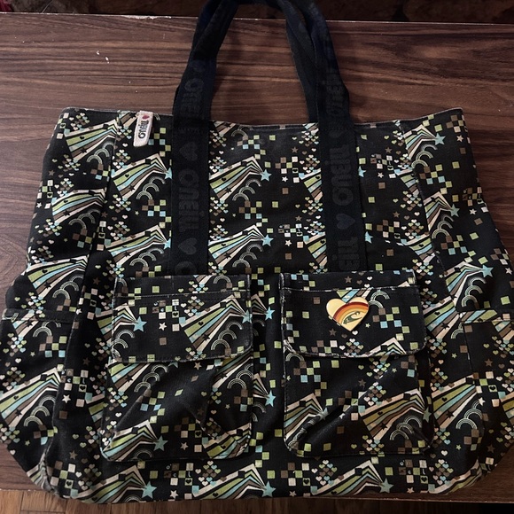 O’Neill Y2K Rainbow Print Tote Bag – Harajuku Lovers Inspired - Picture 1 of 7